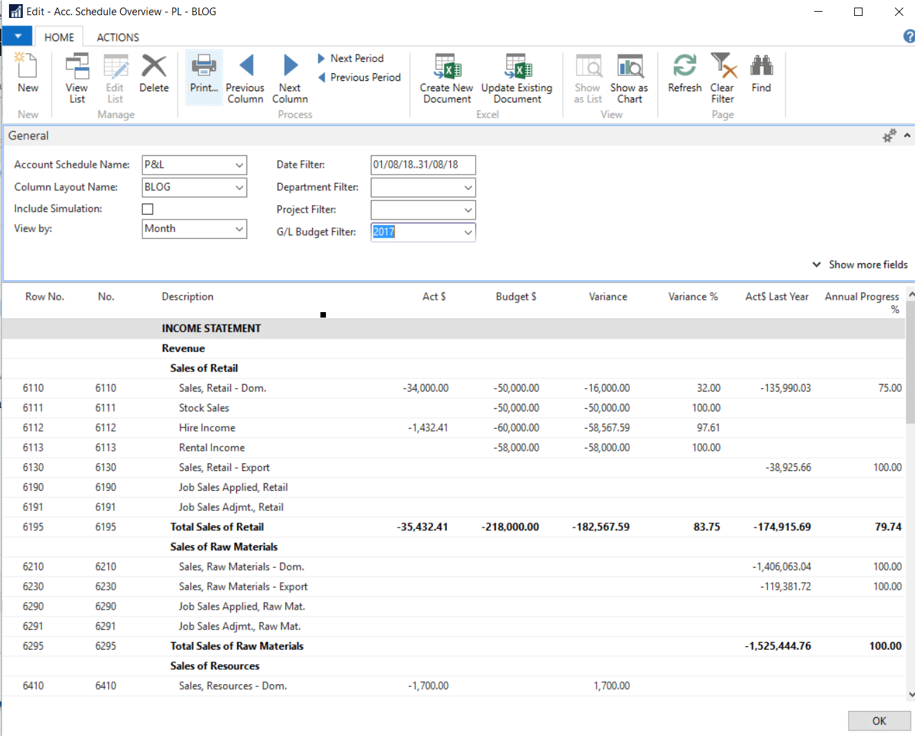 Create Financial Reports on the Fly NAV Account Schedules Fenwick