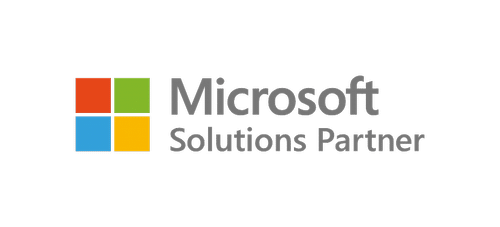 The Microsoft logo alongside the word "Microsoft Solutions Partner".