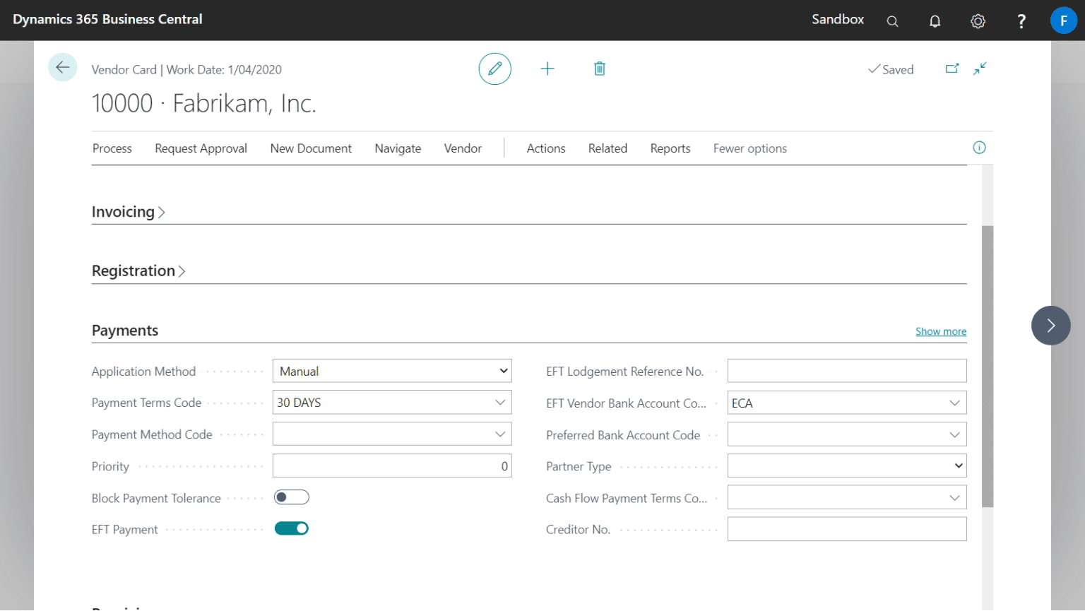 Setting up EFT for Bank Accounts, Vendors and Employees Fenwick