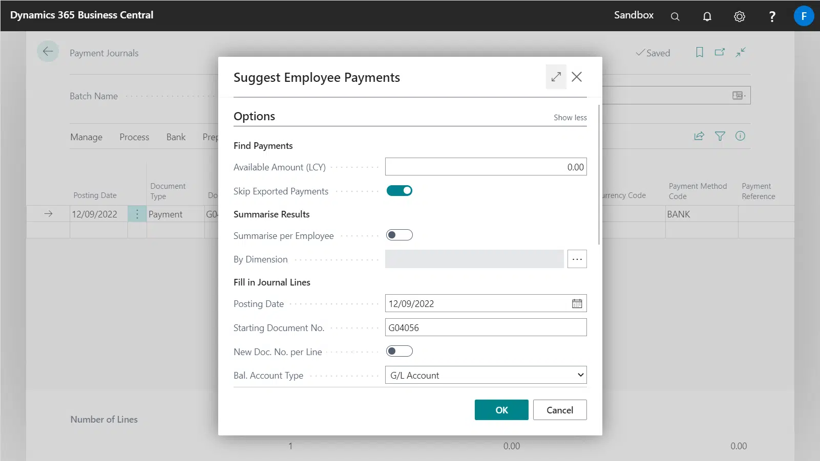 Suggest Employee Payments