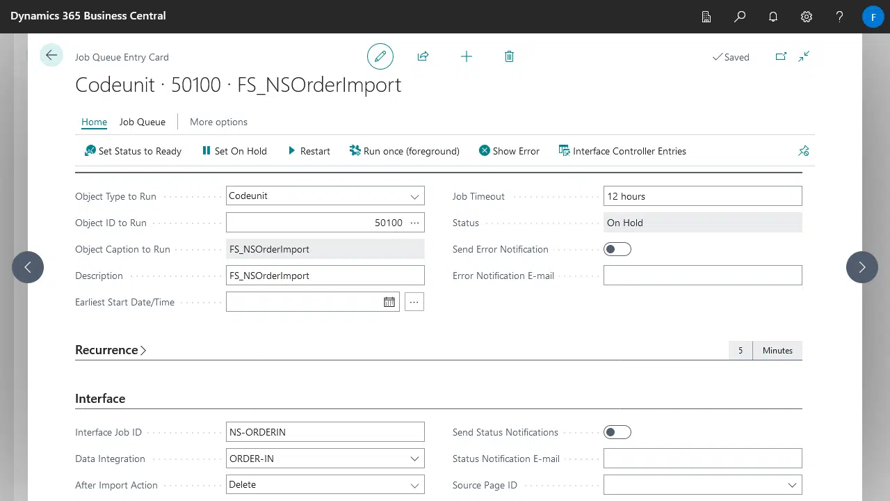 Job Queue with import using Cloud Storage