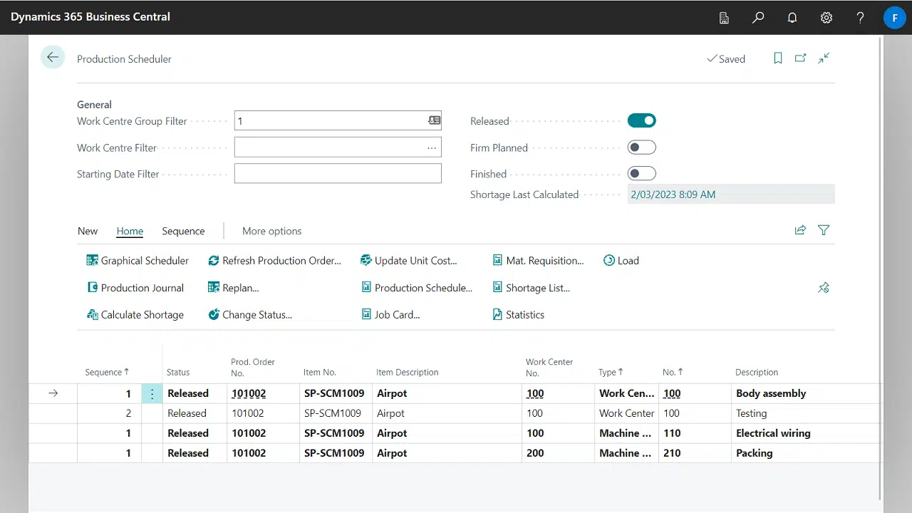 Production-Scheduler