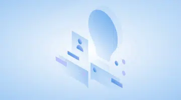This is an image of learning cards with a light bulb in an isometric view.