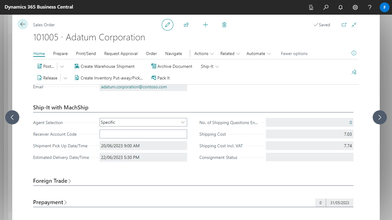 Deliver-It with MachShip