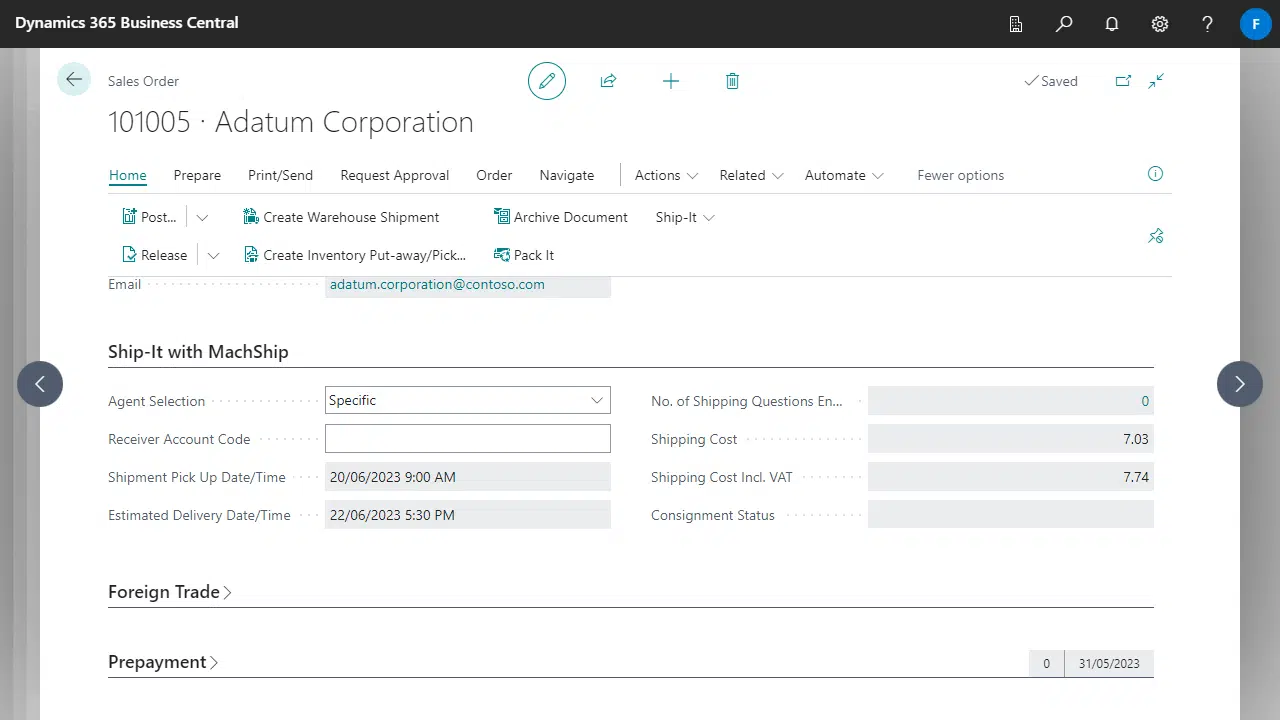 Deliver-It with MachShip