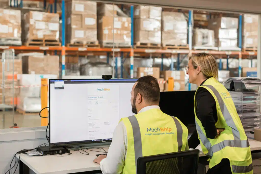 MachShip working in the Warehouse