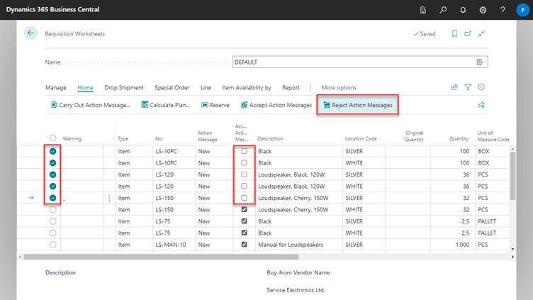 Advanced Item Planning