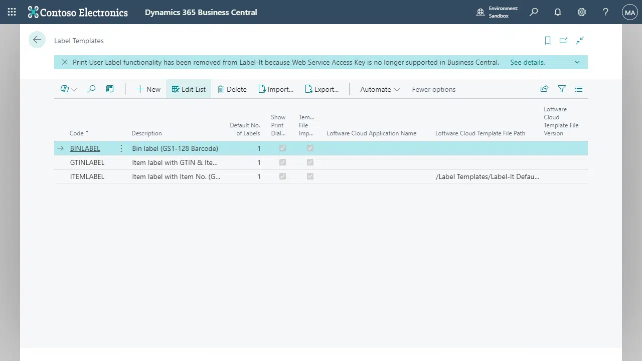 Print-It with Loftware Cloud